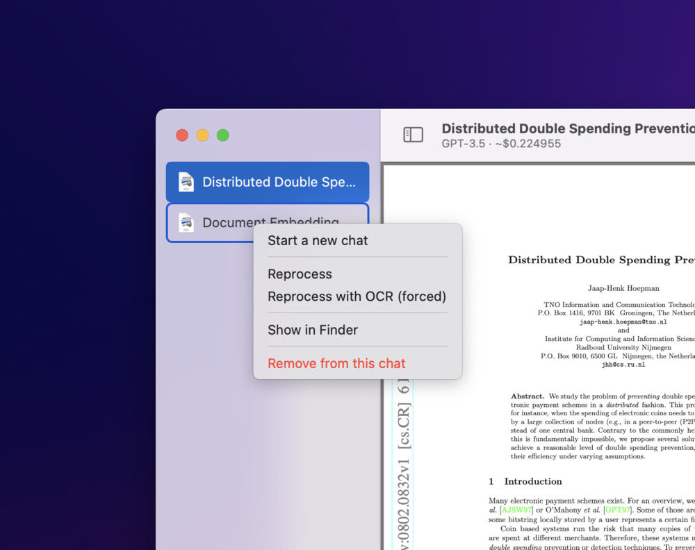 ChatPDF ask about content of a page