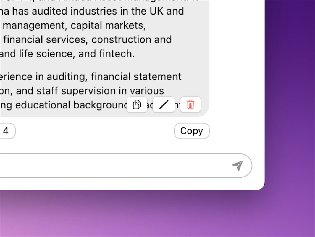 ChatPDF Edit Message