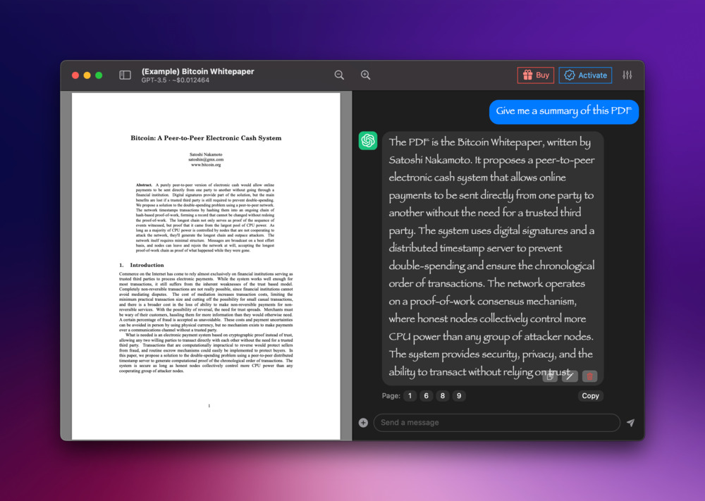 ChatPDF for mac custom font